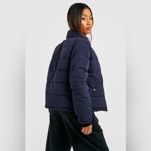 Ralph Lauren Navy Blue Toggle Zip Up Puffer Coat XL
